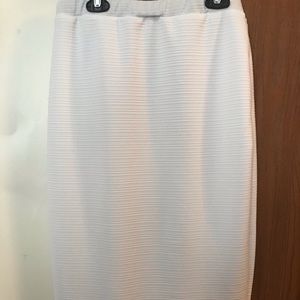 White Klassy Girl Pencil Skirt